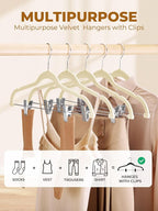 HOUSE DAY Velvet Skirt Hangers 36 Pack, Space Saving Slim Shorts Hanger - Image 2