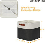 DULLEMELO Set Of 4 Cube Storage Bins, Fabric Storage Basket - Image 4