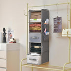 5-Tier Hanging Organizer for Closet, Fabric Closet Organizer - Image 3