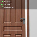 T-Shaped Door Draft Stopper, 1.97 in x 40 Ft Silicone Seal Strip - Image 5