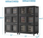 BROVIEW 120Gal Stackable Storage Bins - Image 2