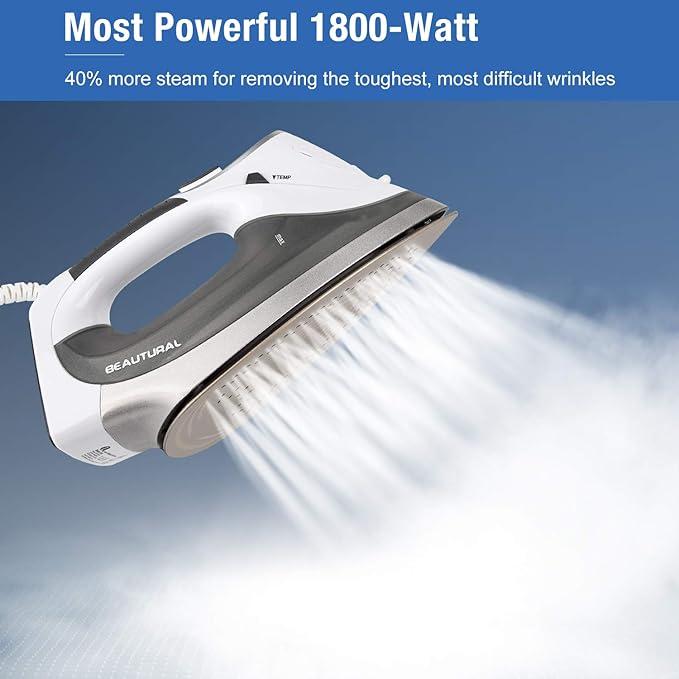 BEAUTURAL 1800-Watt Steam Iron - Image 4