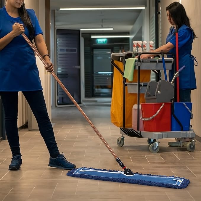 Matthew Cleaning 36'' Industrial Strength Cotton Dust Mop Refill Washable - Image 7