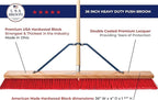 USA Broom 36" Everyday Sweep Indoor/Outdoor Push Broom - Image 3