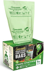 UNNI Compostable Trash Bags, 8 Gallon / 30 Liter, Extra Thick 0.85 mil Medium by UNNI