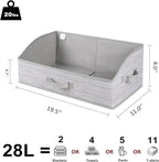WUIKE Closet Organizers and Storage, Foldable Trapezoid Storage Bins - Image 5