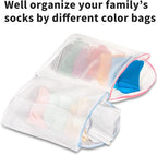 3Pcs Hanging Laundry Bags for Socks - Image 5