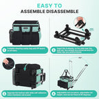 Large Rolling Cleaning Caddy Bag - Image 4