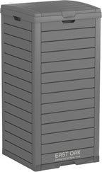 EAST OAK 38 Gallon Outdoor Trash Can | Waterproof Resin Garbage Can by EASTOAK