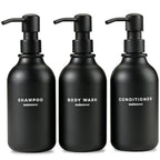 MaisoNovo Refillable Shampoo and Conditioner Bottles | 16.9 fl oz Set of 3 by MaisoNovo-TheArtofSustainableLiving