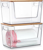2 Pack Trash Bag Holder Dispenser, Extra Large Garbage Bags Holder, Stackable by HUDGAN
