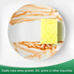 6-Set Kitchen Sponges, Condense Eco Cellulose Non-Scratch Scrub Heavy Sponge - Image 4