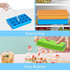 Ice Cube Tray, 3 Pack Silicone Ice Tray Easy-Release Flexible 15 Ice Cube Molds - Image 4