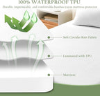100% Waterproof Twin XL Mattress Protector, Breathable Bamboo Rayon Mattress - Image 4