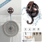 Suction Cup Hooks for Shower, Glass Door, Tile – Loofah, Bath Robe Hook Holder - Image 3