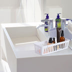 Domensi 24 Pcs Slim Plastic Storage Baskets Tray - Image 6