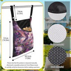 Purple Flower Hummingbird Clothespin Bag - Image 7
