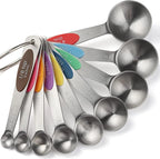 Magnetic Measuring Spoons Set of 9 Stainless Steel Stackable Measuring Spoons - Image 9