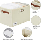 Large 3-Pack Foldable Fabric Storage Bins - Image 3