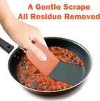 Pan Scraper, Non Scratch for Cast Iron, Pot and Pan Cleaning, Sturdy Scraper - Image 4
