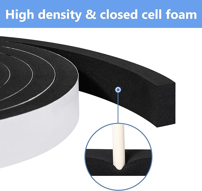 Weather Stripping Door Seal Strip, Strong Adhesive, Lightproof, Soundproof - Image 5