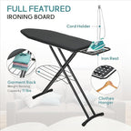 Ironing Board Full Size, RAINHOL 43"x13" Sturdy Iron Board - Image 2
