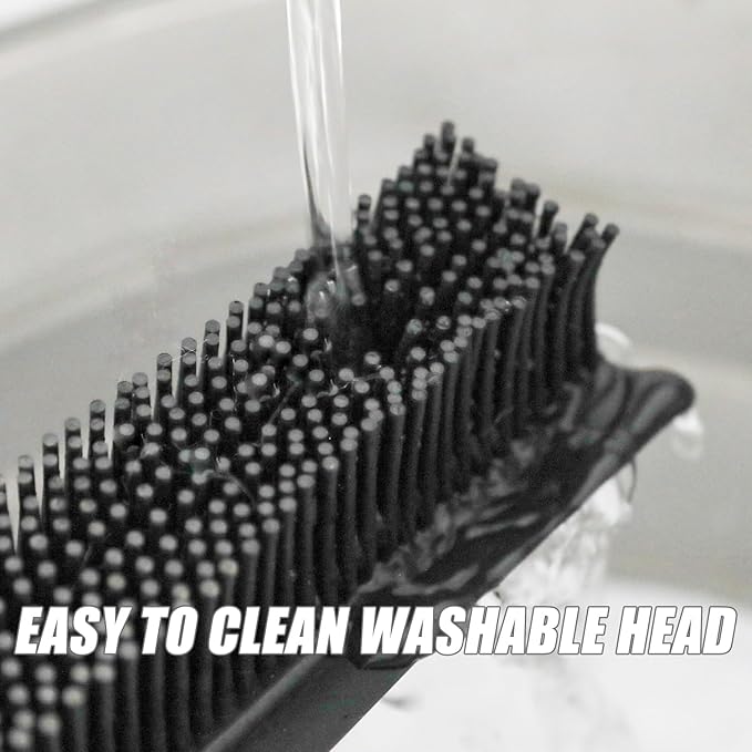 Rubber Broom and Pet Hair Removal Brush Set - Image 7