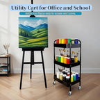 3 Tier Rolling Storage Cart for Kitchen Storage & Laundry Room Organization - Image 4