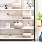 Shelf Baskets for Organizing, Storage Baskets for Shelves, Woven Baskets for - Image 2