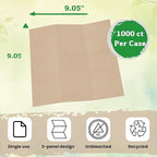 Brown Unbleached Z-Fold Paper Towels – 1000ct | Commercial Multifold Paper - Image 3