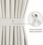 DWCN French Door Curtains – Rod Pocket Thermal Blackout Curtain - Image 2