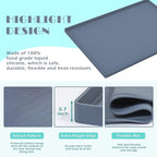 URMONA Waterproof Silicone Under Sink Mat 19'' x 12'' Shelf Liner - Image 3
