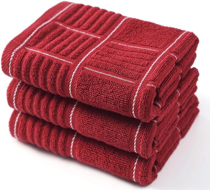 Anyi 100% Cotton Kitchen Towels, Absorbent Dish Towels by Unknown