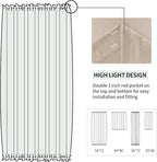 DWCN French Door Curtains – Rod Pocket Thermal Blackout Curtain - Image 3