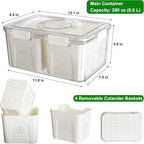 Taiuloo Airtight Fruit Storage Containers - Image 2
