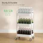 3 Tier Rolling Cart, Utility Cart - Image 6