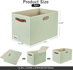 3-Pack Foldable Fabric Storage Bins - Image 2