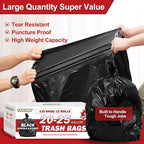 Black Trash Bags 20-25 Gallon 120 Count - Image 4