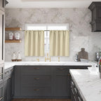 BGment Beige Blackout Curtains 40 Inches Long - Image 2