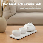 2PCS Bathroom Sink Trays, Water Absorbing Diatomite Stone Quick Drying Mat - Image 4