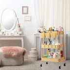 danpinera 3-Tier Rolling Cart, Metal Rolling Storage Cart - Image 4