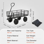 Garden Wagon Cart Heavy Duty 880 LBS Steel Utility Cart - Image 7