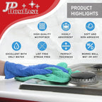 Microfiber Cleaning Cloths, 24 Pack, All-Purpose, Highly Absorbent, Washable - Image 4
