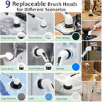 Cordless Electric Spin Scrubber, Hands-Free Shower Cleaning Tool - Image 7