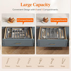 Lifewit Silverware Drawer Organizer and Utensil Organizer Set, Expandable - Image 2