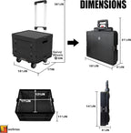 Wellmax WM99800BK Rolling Crate Cart - Image 5