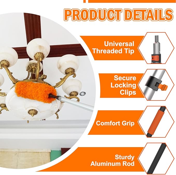 36FT High Reach Duster Cleaning Kit - Image 3