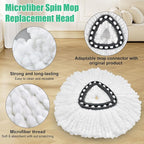 Spin Mop Heads Replacements for O Ceda EasyWring 1-Tank System, 2 Microfiber - Image 3