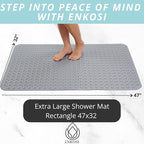 ENKOSI Extra Large Shower Mat Non Slip - Image 4