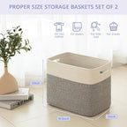 OIAHOMY Storage baskets for Shelf, Toy Storage Basket, Collapsible Storage Bins - Image 4